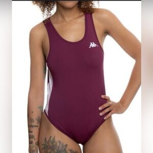 Kappa Women’s Banda Auber Bodysuit in Pink Purple Size Small